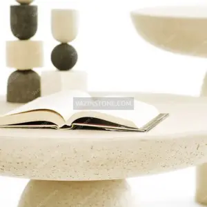 Luna stone tables closeup