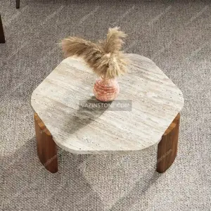 Riva stone table from above