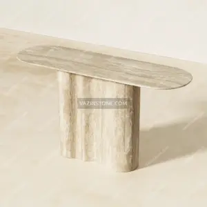 Asa stone console table from different angle
