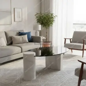 Moreno stone coffee table
