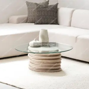 Rockstone coffee table with furniture