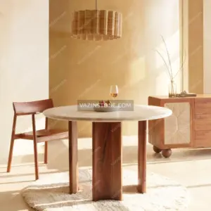 Quarter stone dining table
