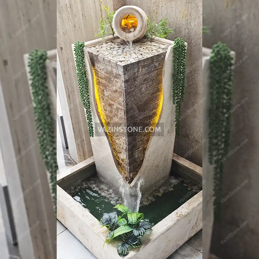 Angle Akropol stone fountain - Interior Design Trends