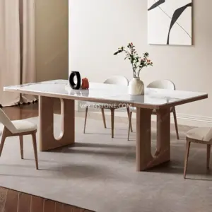 Sepidar stone dining table in a dining room