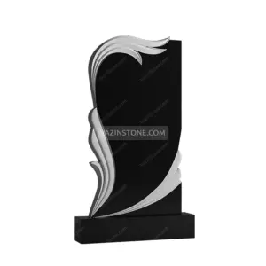 Grace curve granite headstone