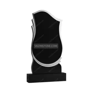 Granite gentle wave headstone