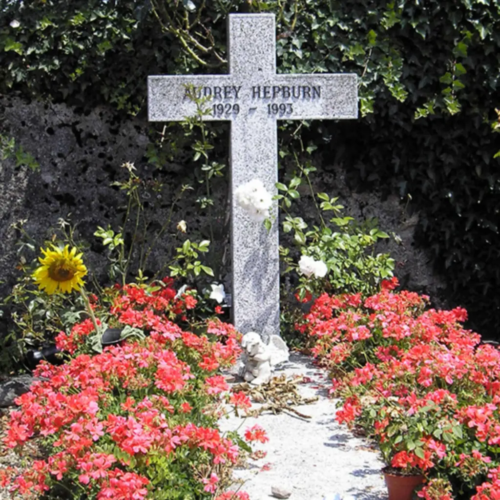 Audrey Hepburn's tombstone