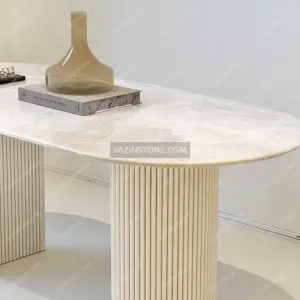 Alba dining table closeup