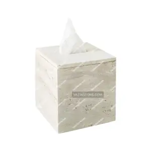 Stone tissue box holder