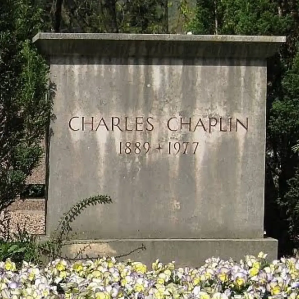 Charlie Chaplin's tombstone