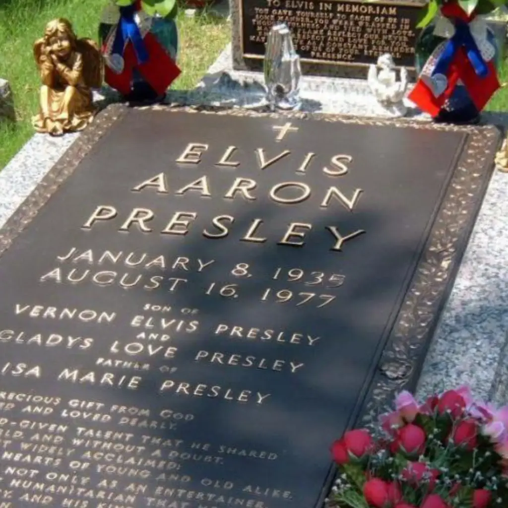 Elvis Presley's tombstone