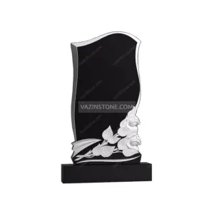 Granite Fallen Rose Headstone