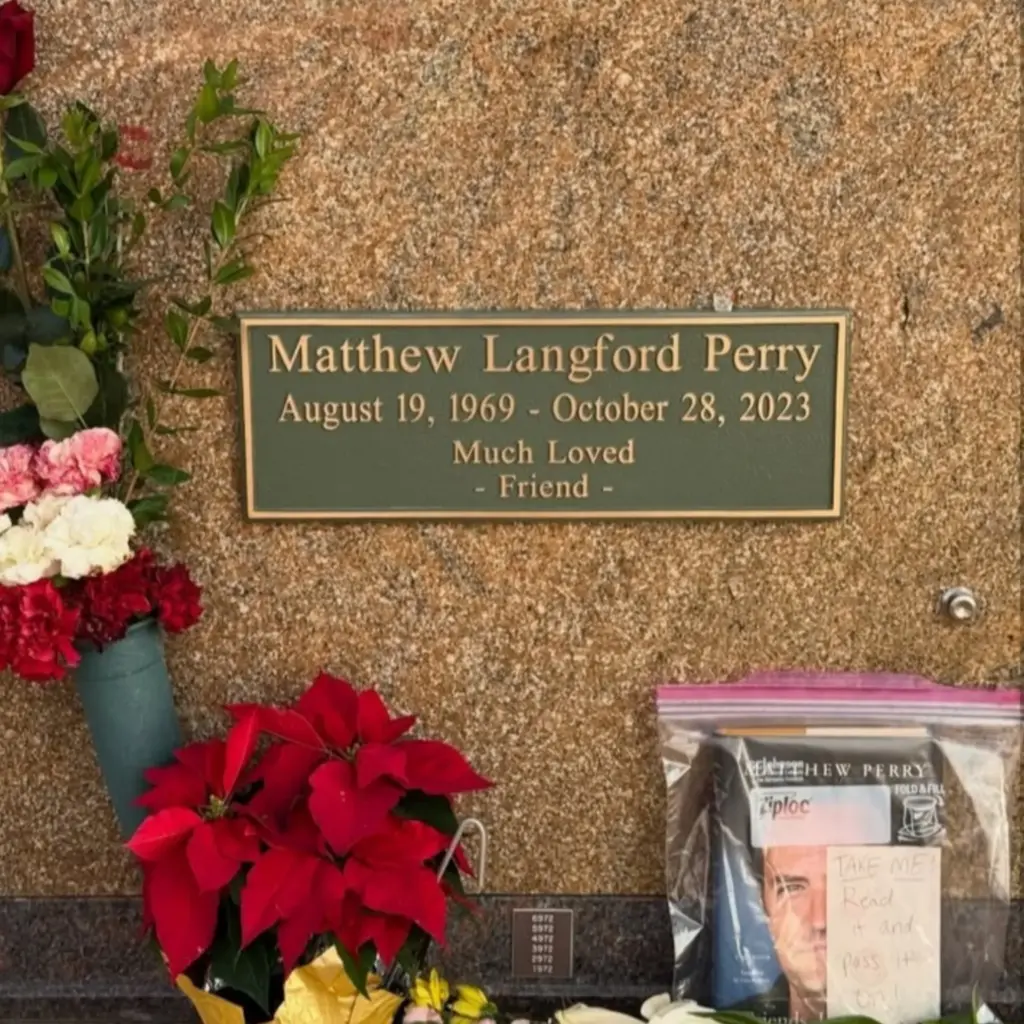 Matthew Perry's gravestone