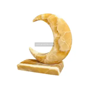 Onyx moon candlestick holder