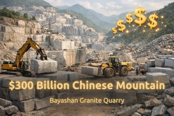 $300 Billion Chinese Mountain: The Bayashan Granite Quarry
