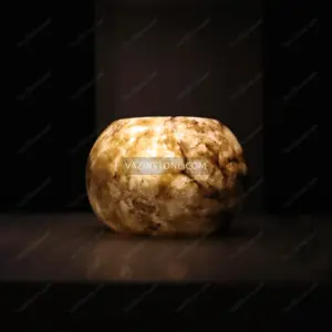 Lunex stone candle holder