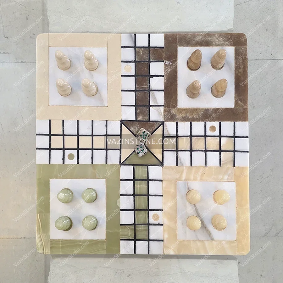 Stone ludo from above
