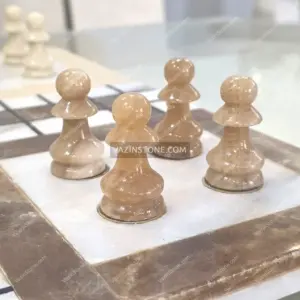 Brown onyx part of stone ludo