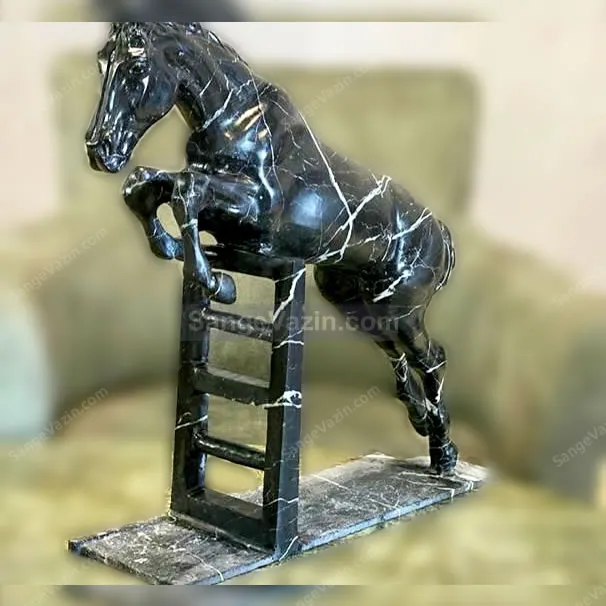 Horse stone sculpture