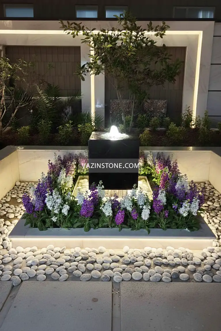 Suspened cubic fountain
