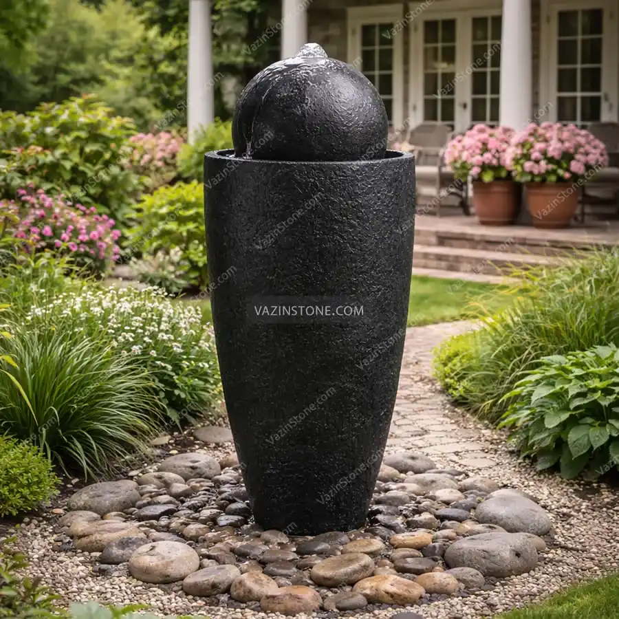 Maya stone fountain