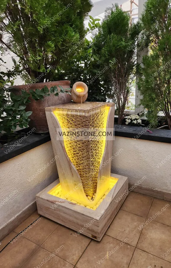 Akropol angle stone fountain