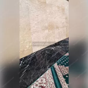 Najafabad black marble on wall