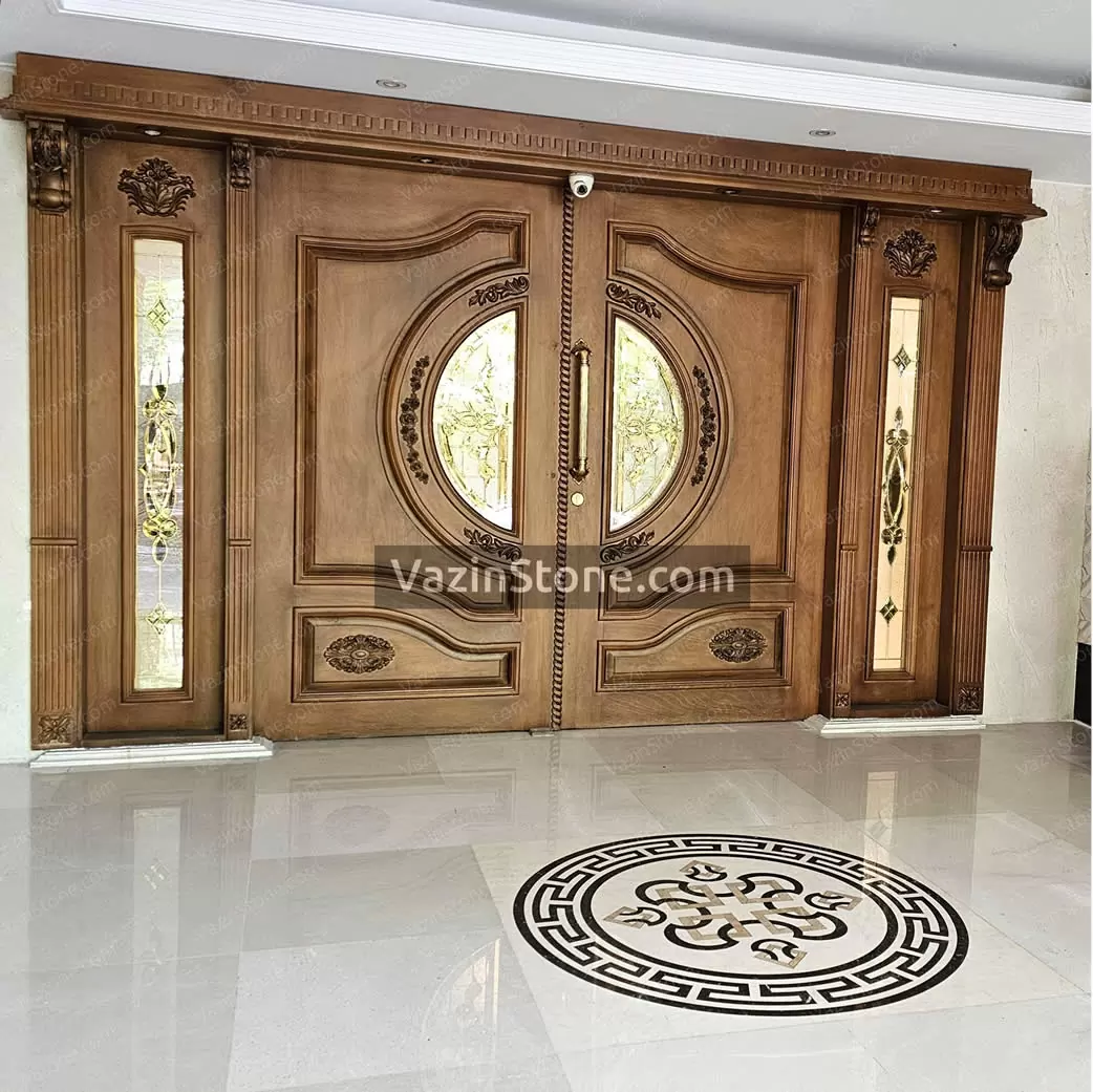 marquetry in house entrance - harsin floor tile