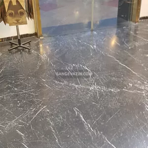 Najafabad black marble on floor