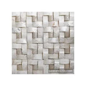 Cream Weave Pattern Stacked Stone