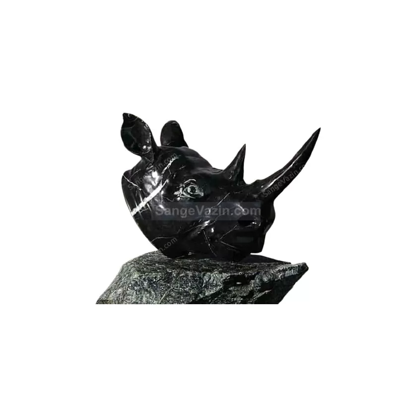 Rhino Head Sculpture