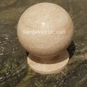 cream stone sphere
