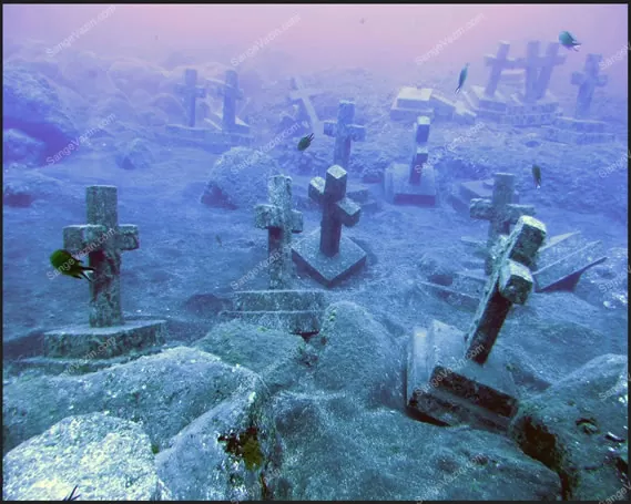underwater cemetery