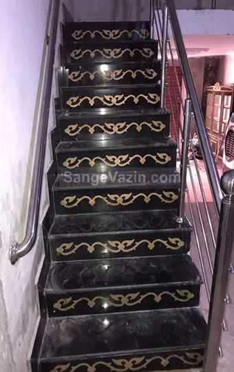 black marble stairs