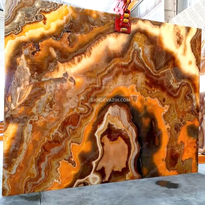 orange fire onyx stone