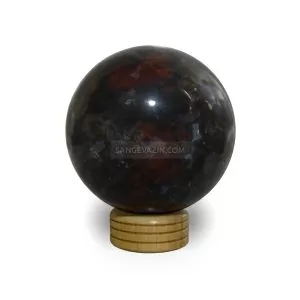 bloodstone agate sphere