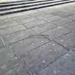 basalt stone tile on floor outdoor