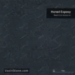 black granite honed exposy finish
