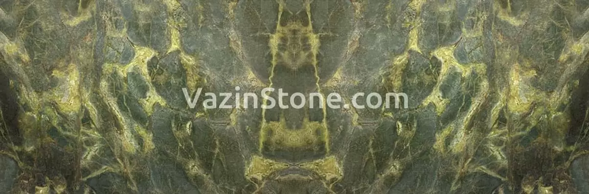 green granite red spot book matched slab
