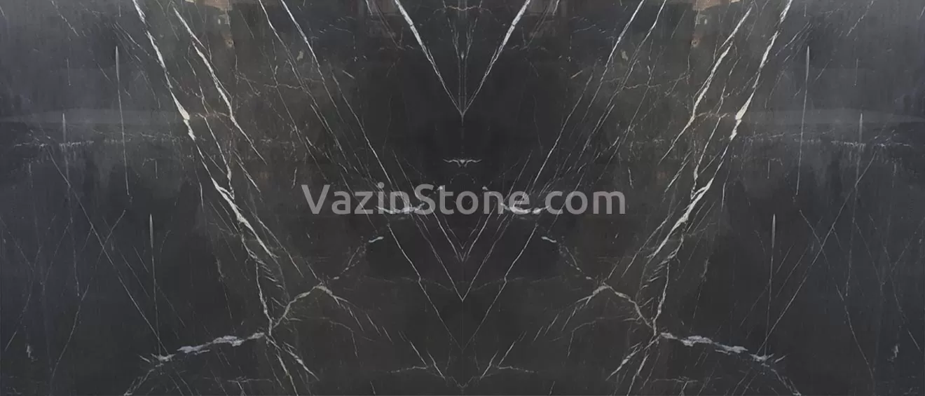 pietra gray marble book-matched slab