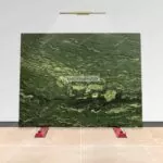 watercolor green granite stone slab