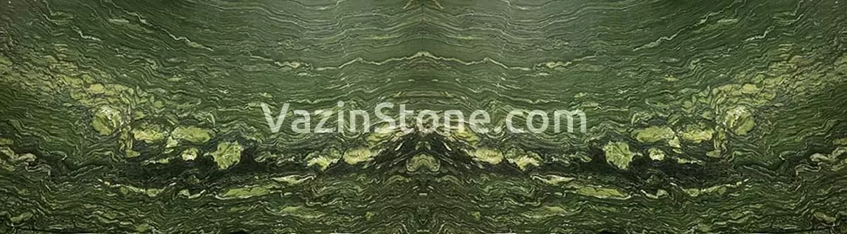 watercolor green granite book match slab
