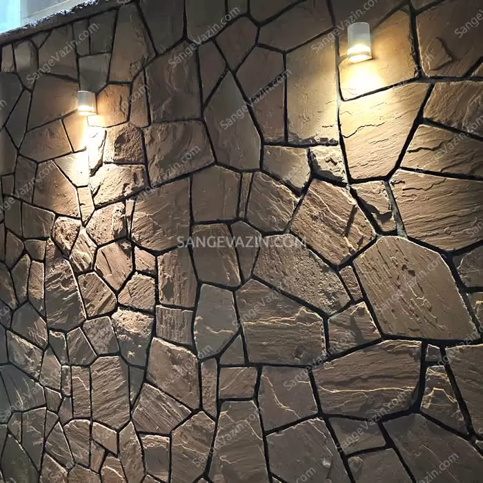brown slate stone on wall