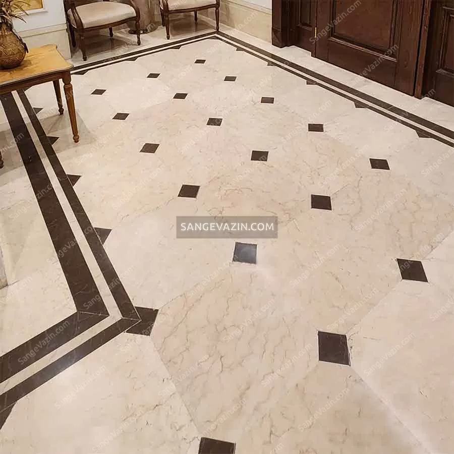 crema marble stone marquetry