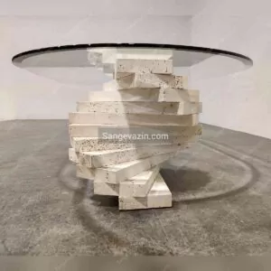 Infinity coffee table`s stone base