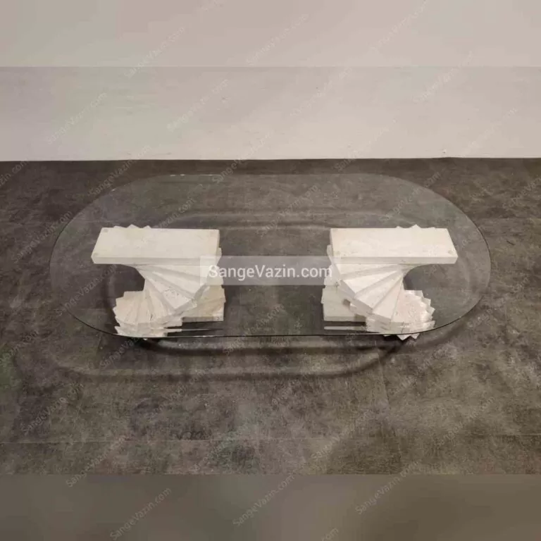 ]nfinity stone coffee table from above