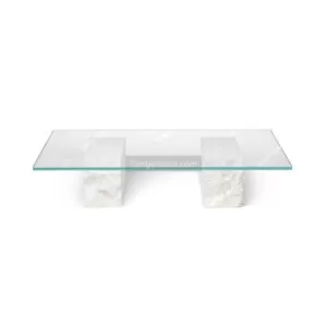 Cubic stone coffee table