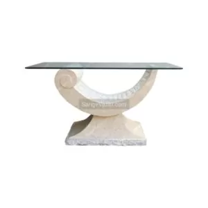 Wave stone table