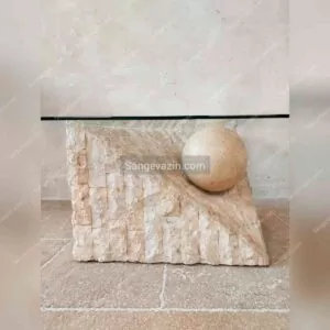 Pearl stone coffee table