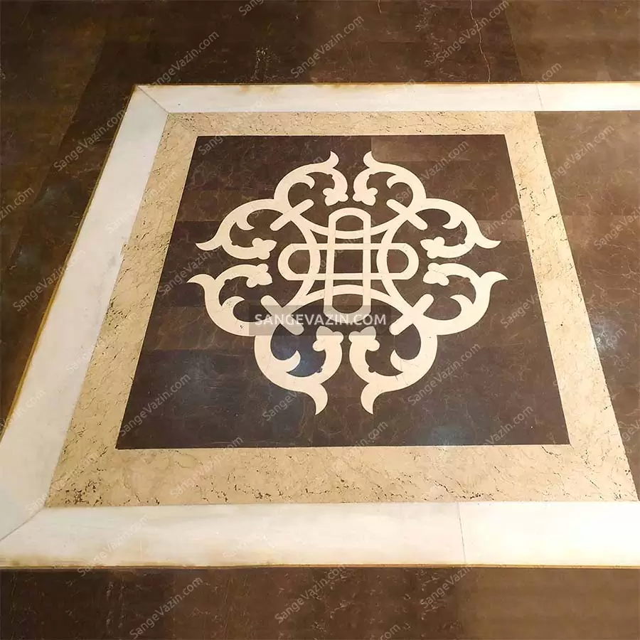 spider marble stone marquetry